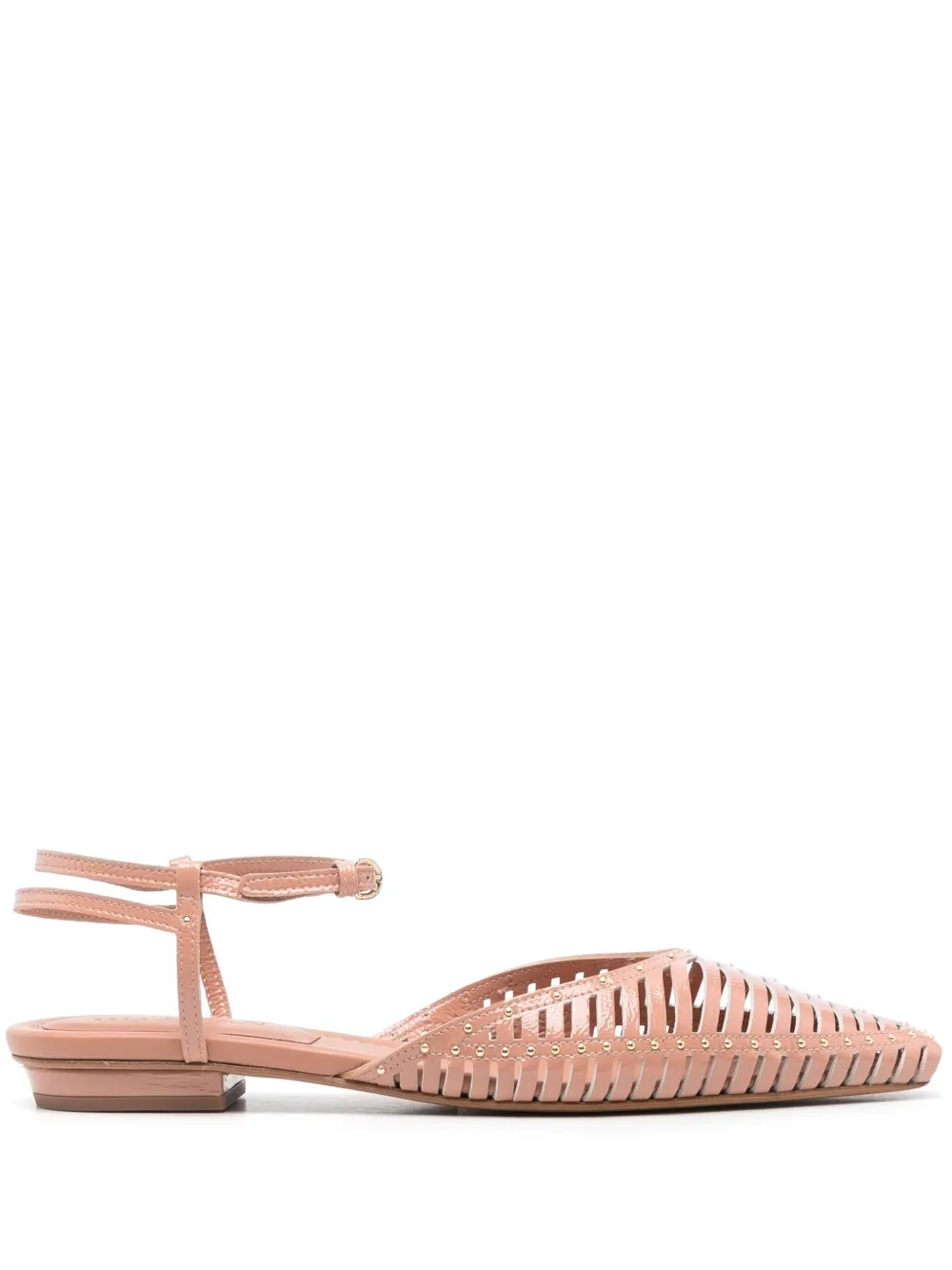 Ulla Johnson patent-leather ballet flats Pink