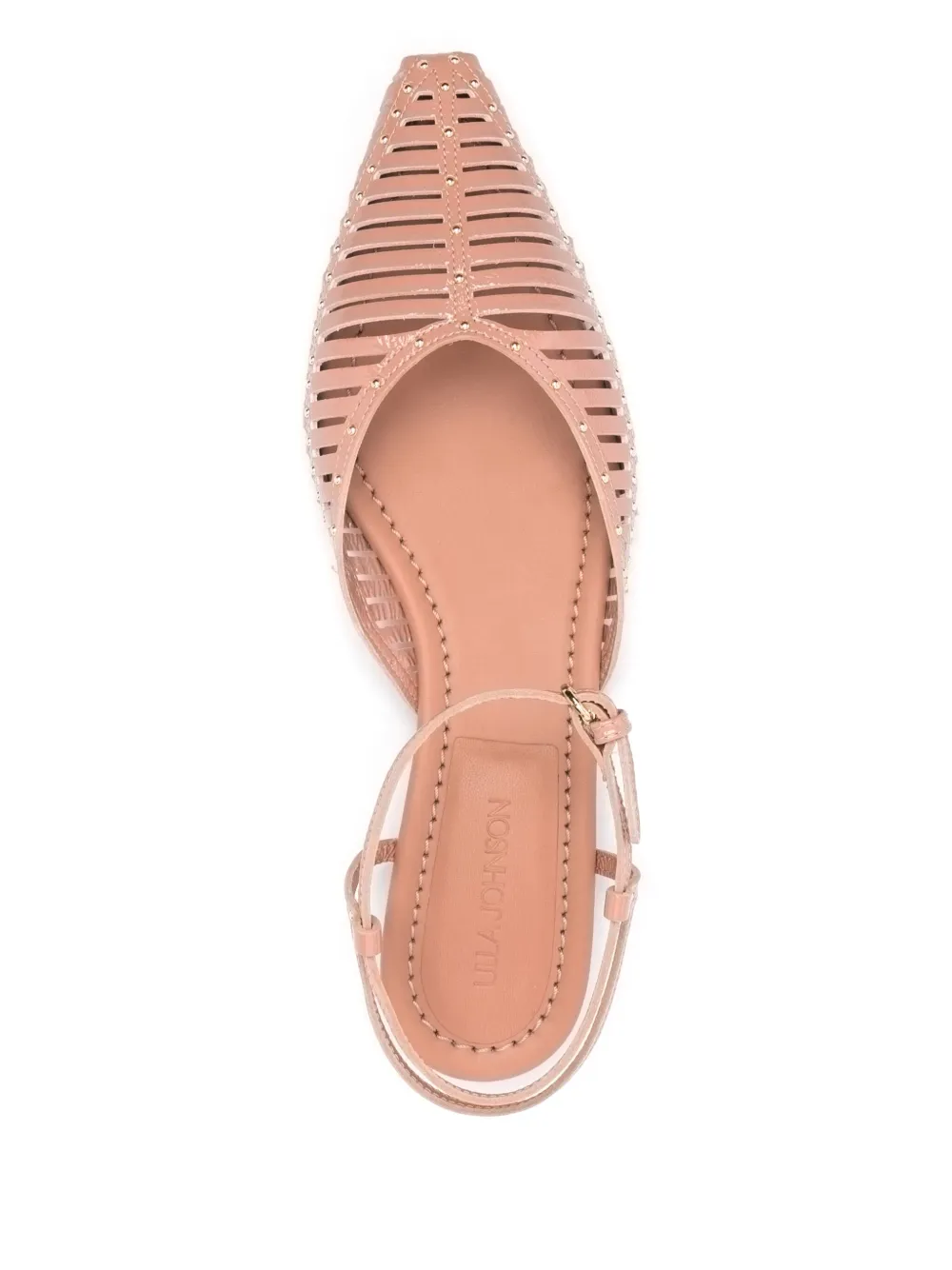 Ulla Johnson patent-leather ballet flats Pink