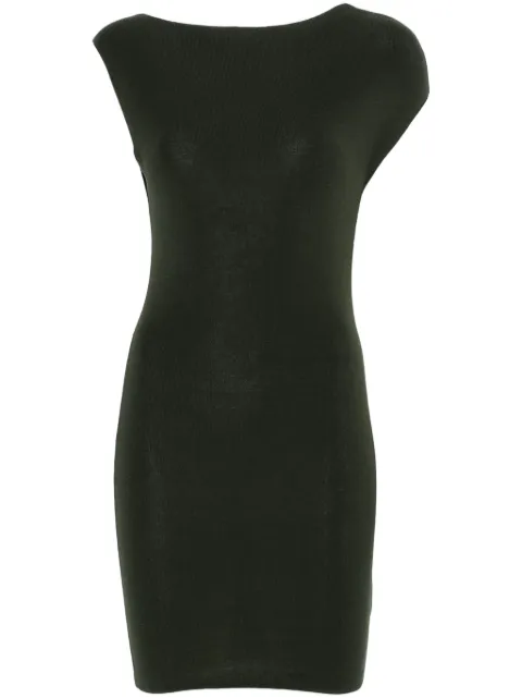 St. Agni vestido corto de tejido asimétrico