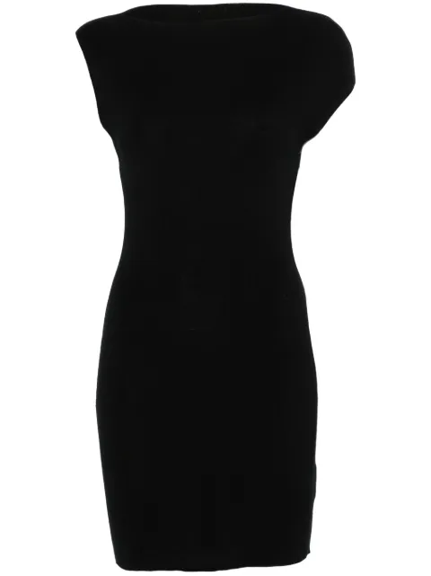 St. Agni vestido corto de tejido asimétrico