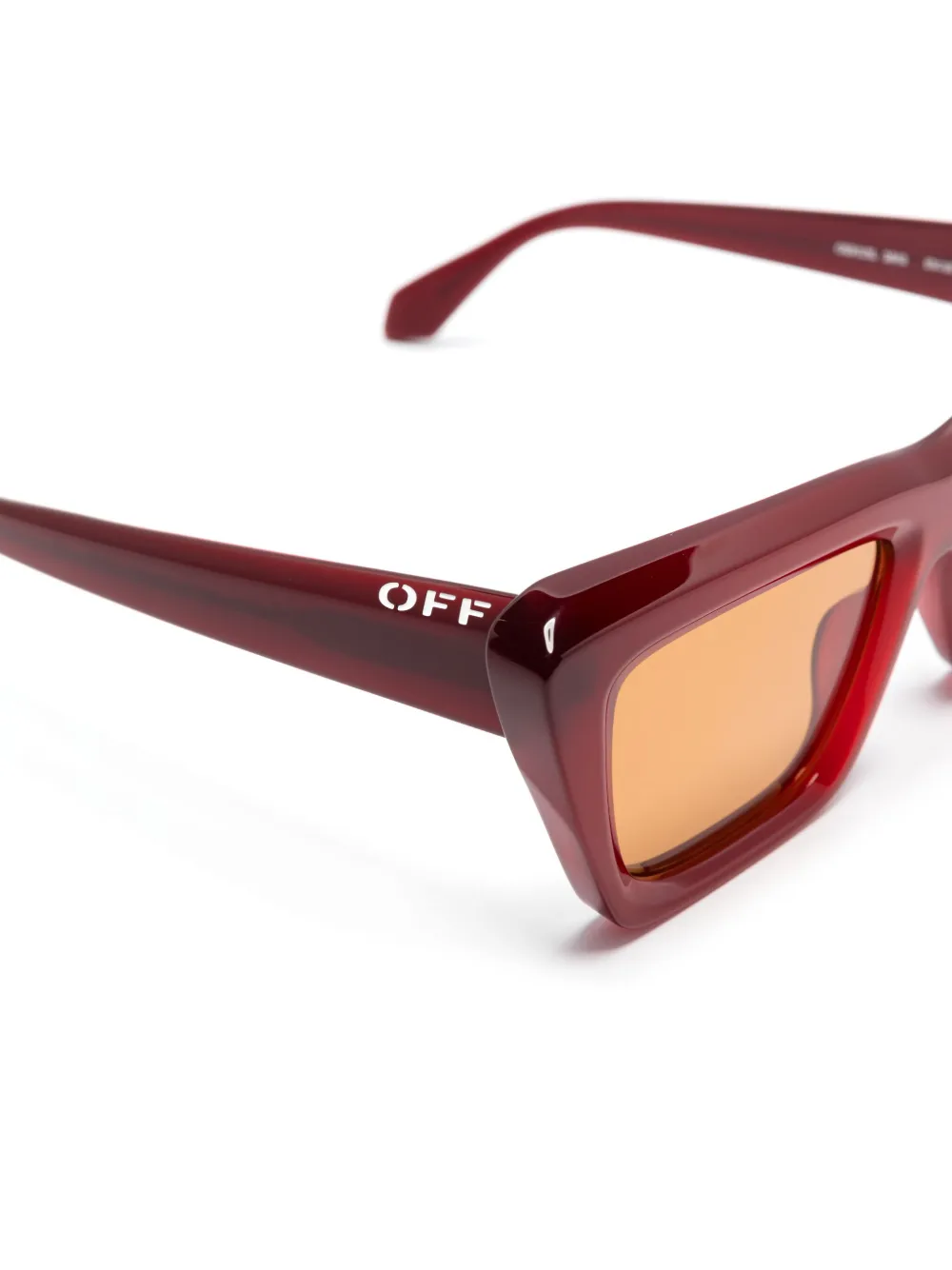 Off-White Hampton zonnebril Rood
