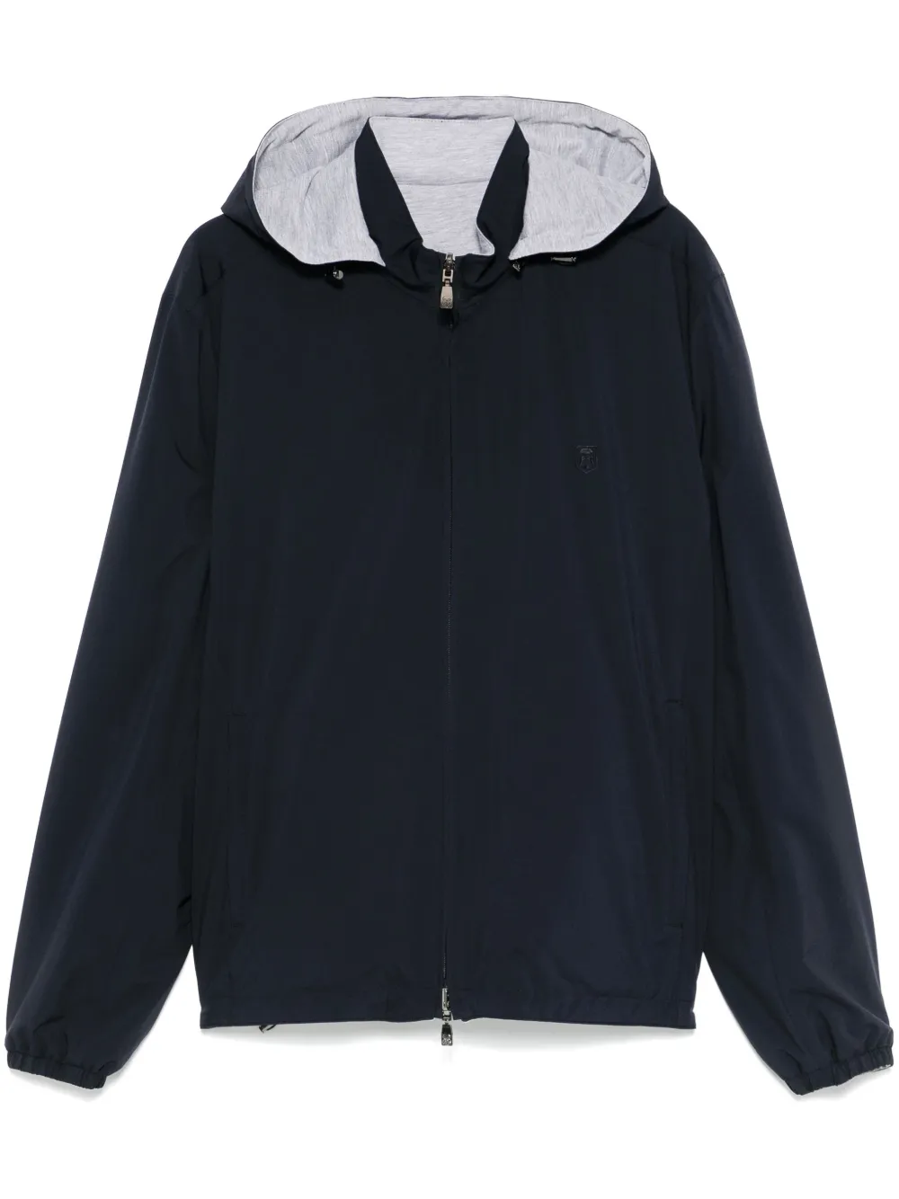 reversible hooded jacket