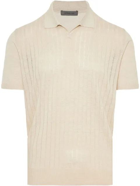 Corneliani linen polo shirt