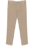 Corneliani linen tapered-leg trousers - Brown