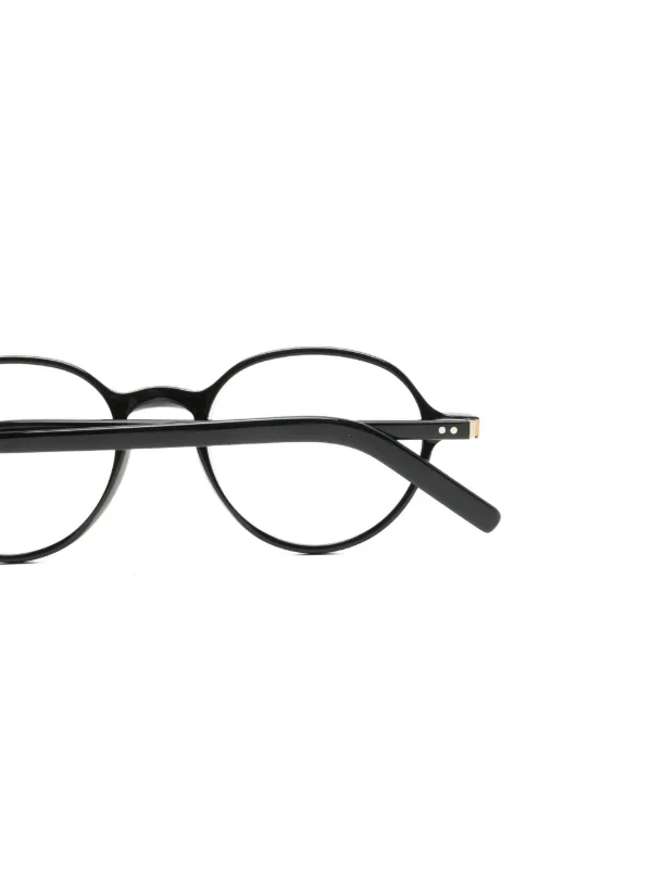 Lunor ラウンドメガネフレーム | ブラック | FARFETCH JP