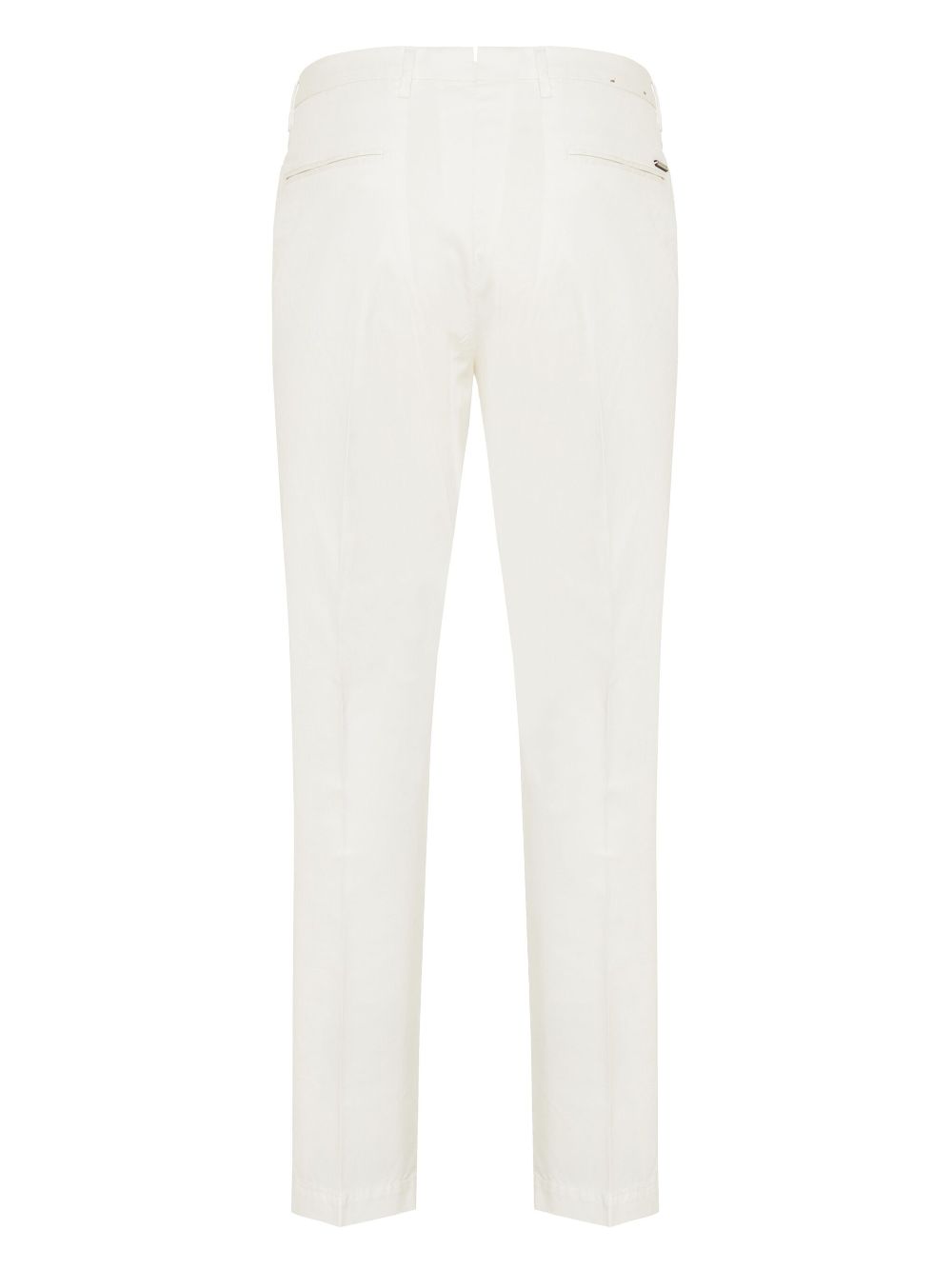 Corneliani pressed-crease trousers - White