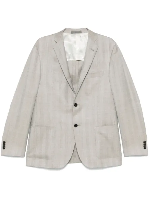 Blazer en cachemire à chevrons - Corneliani - Modalova