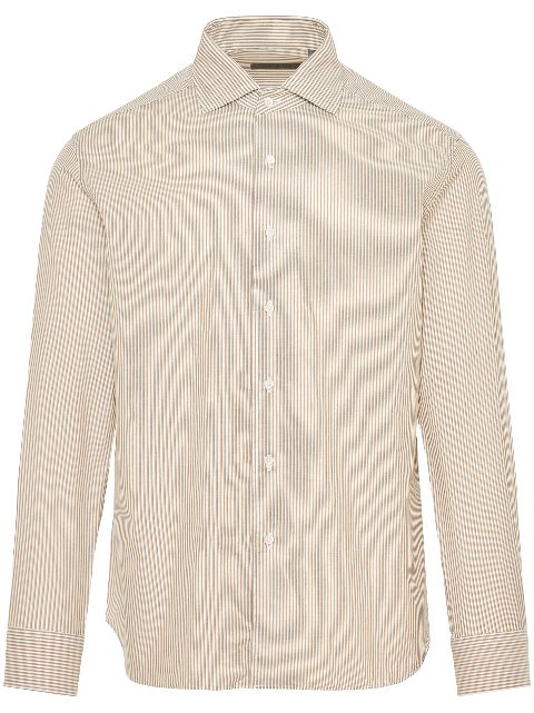 Corneliani striped button-up shirt 