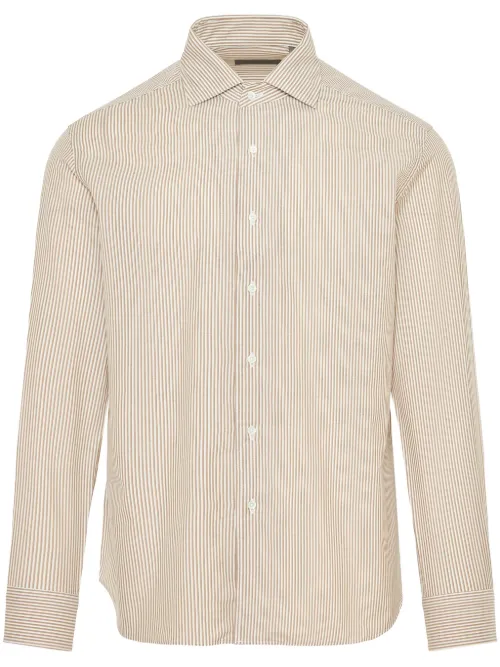 Chemise boutonnée à rayures - Corneliani - Modalova