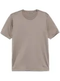 Corneliani embroidered-logo T-shirt - Grey
