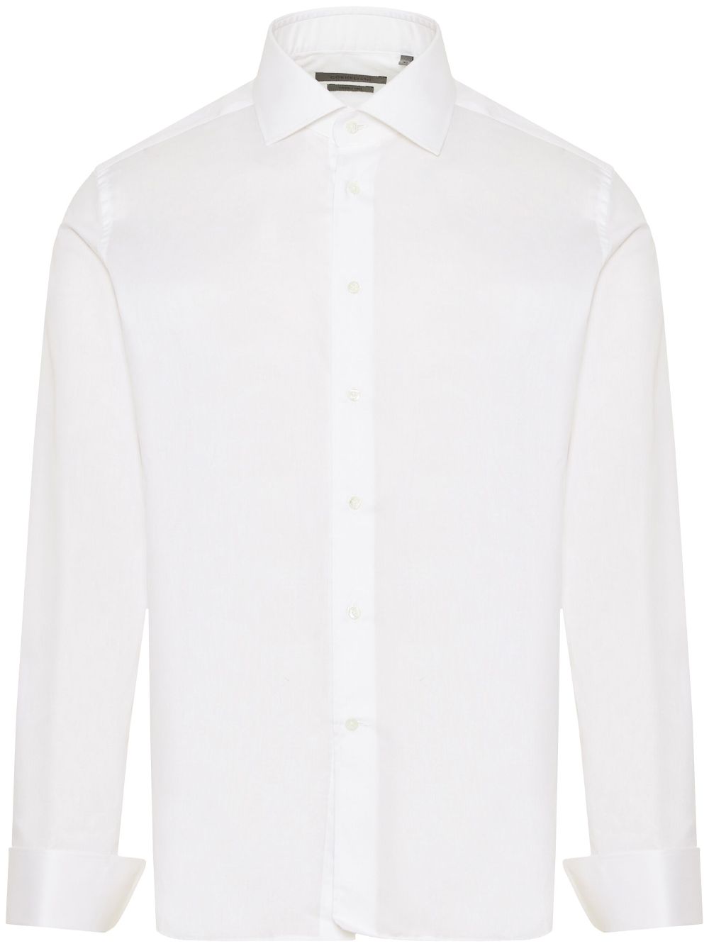 Corneliani Button-up overhemd met gewelfde afwerking Wit