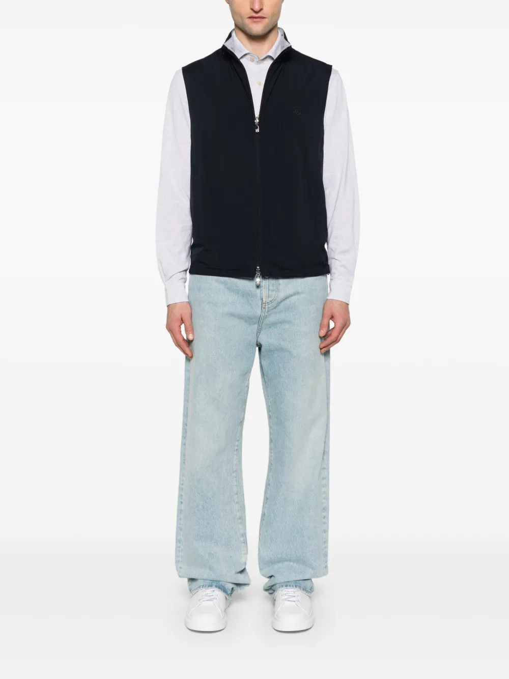 Corneliani reversible gilet - Blauw