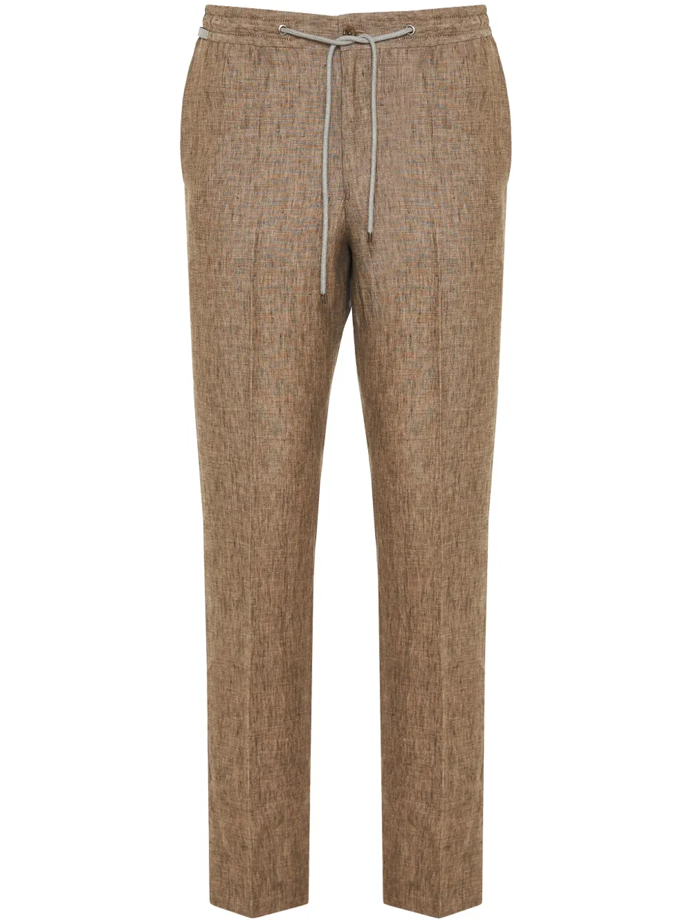 drawstring linen trousers