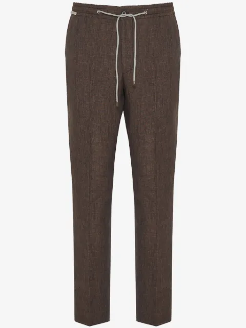 Corneliani pantalones con cordones en la pretina