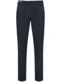 Corneliani pressed-crease tapered trousers - Blue