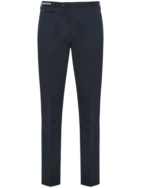 Corneliani pressed-crease tapered trousers