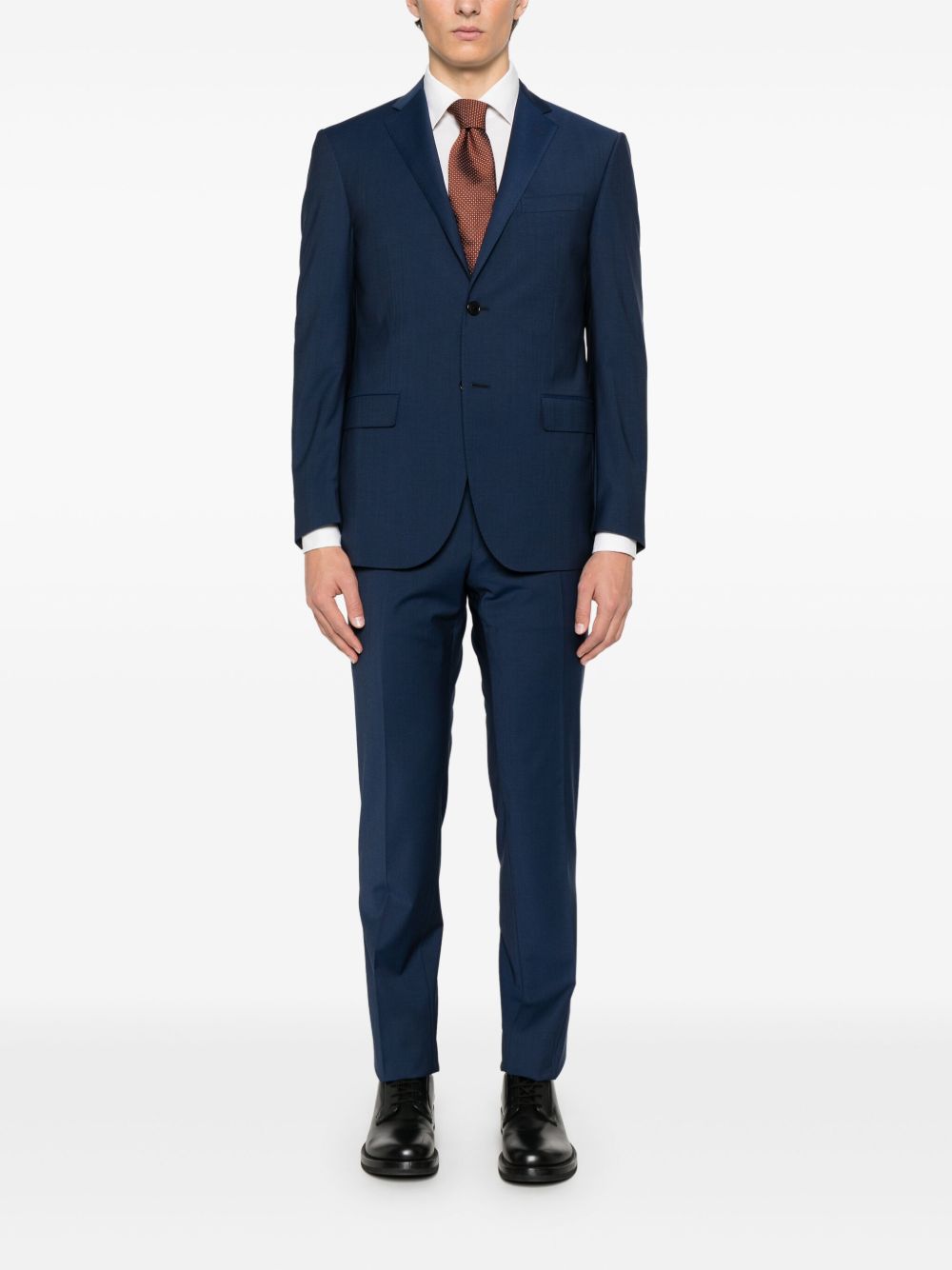 Corneliani Pak met enkele rij knopen - Blauw