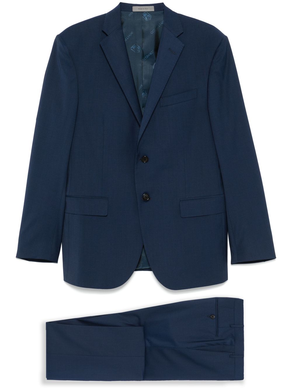 Corneliani Pak met enkele rij knopen Blauw