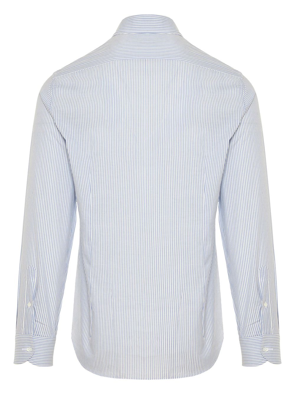 Corneliani striped poplin shirt - Blauw