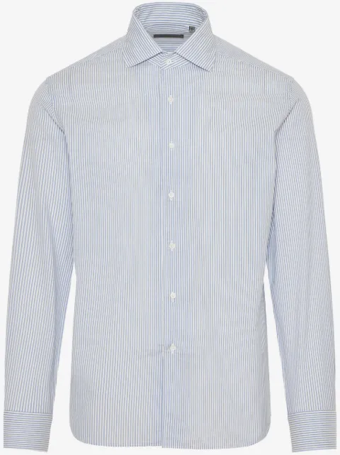 Corneliani striped poplin shirt