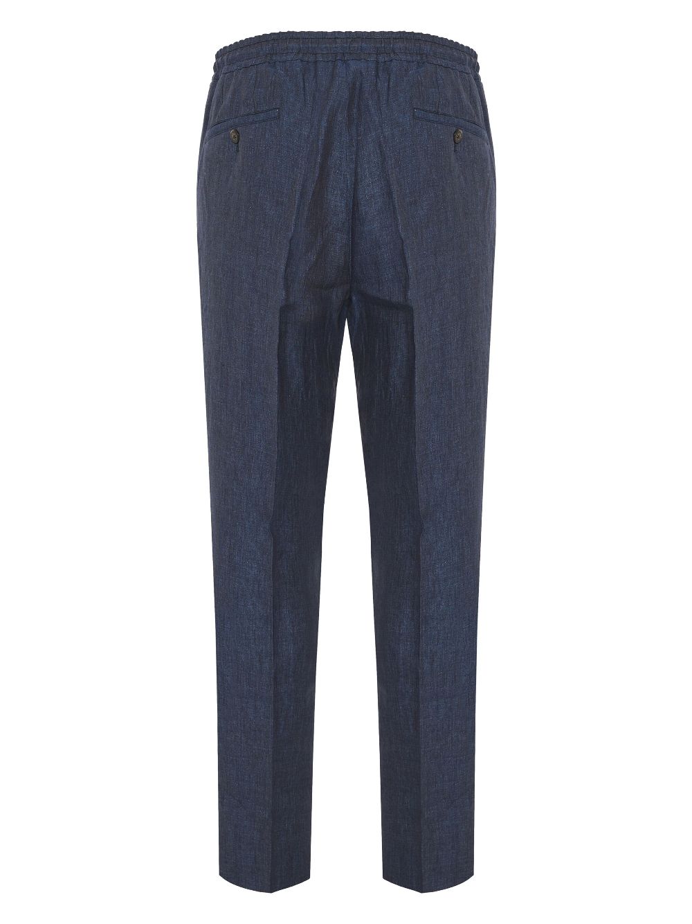 Corneliani drawstring linen trousers - Blauw