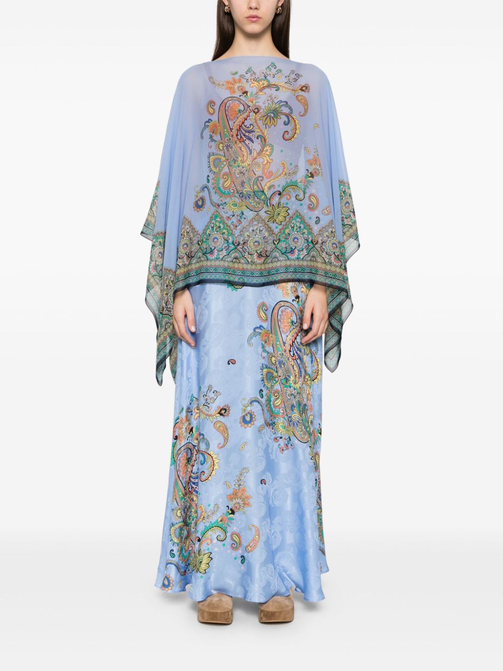 ETRO Tuniek met paisley-print - Blauw