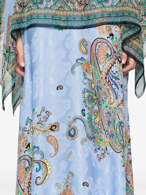 ETRO ペイズリー スカート ブルー ETRO ペイズリー ミニスカート | ブルー | FARFETCH JP
