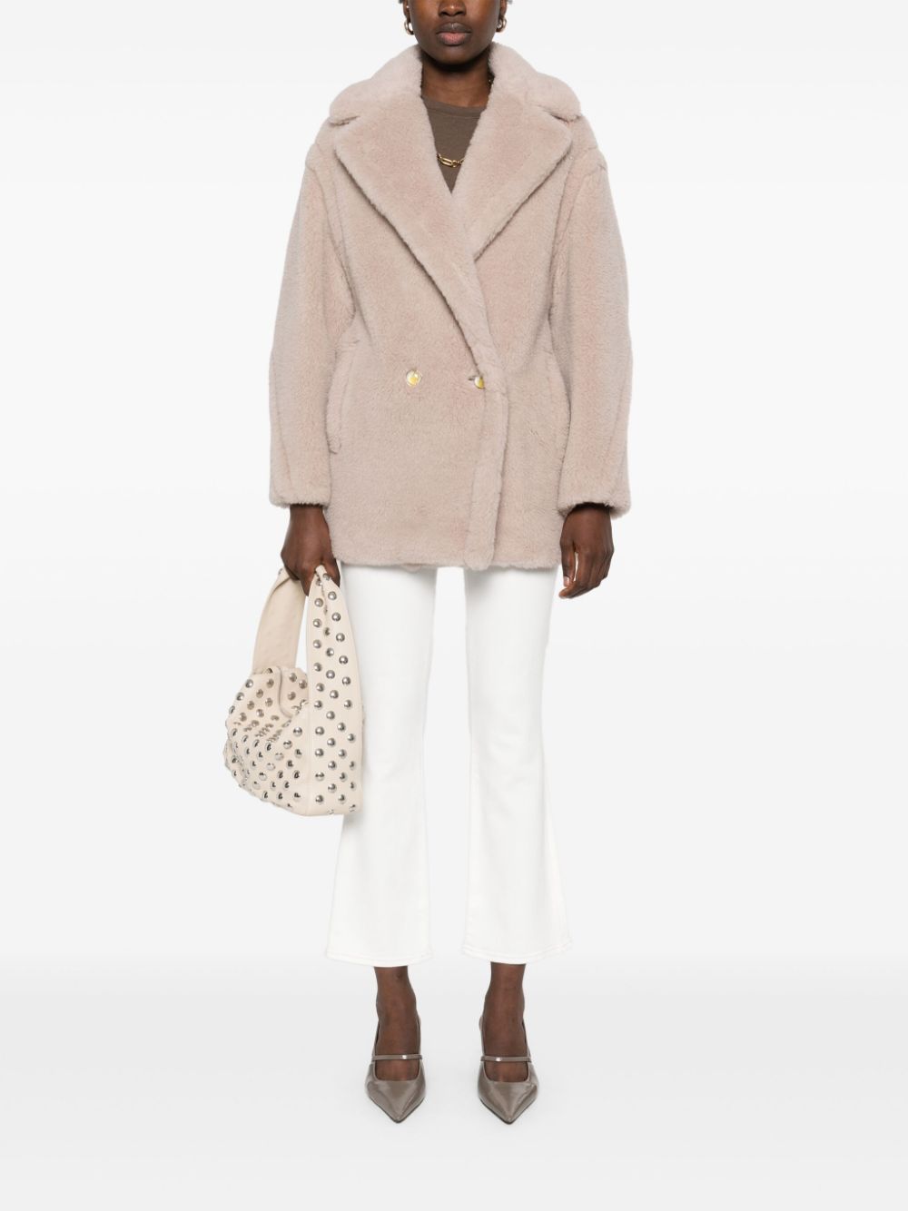 Max Mara Cuba jas - Beige