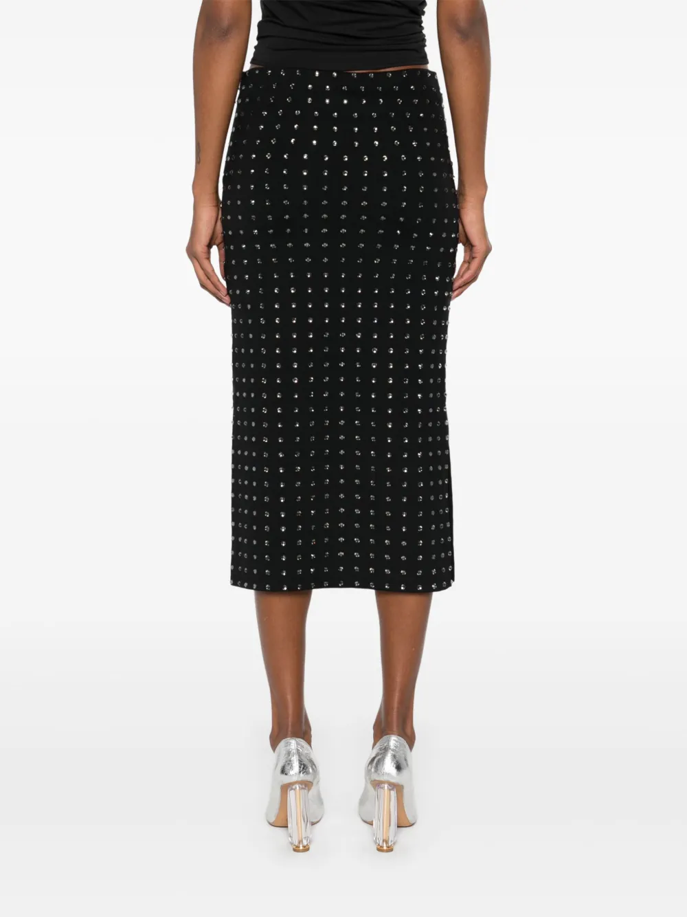 Shop Sportmax Nome Skirt In Black