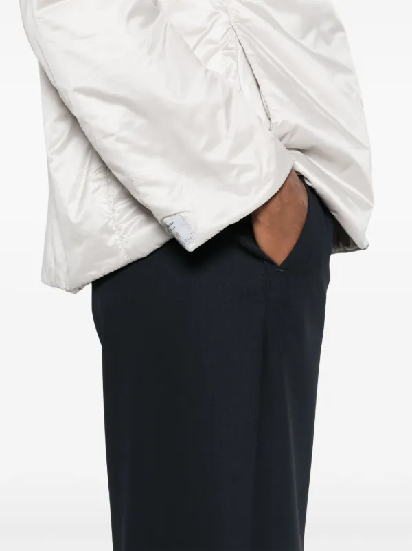 関税送料込【S MAX MARA】ARGENTA ウール ワイドパンツ S Max Mara Argenta パンツ | ブルー | FARFETCH JP