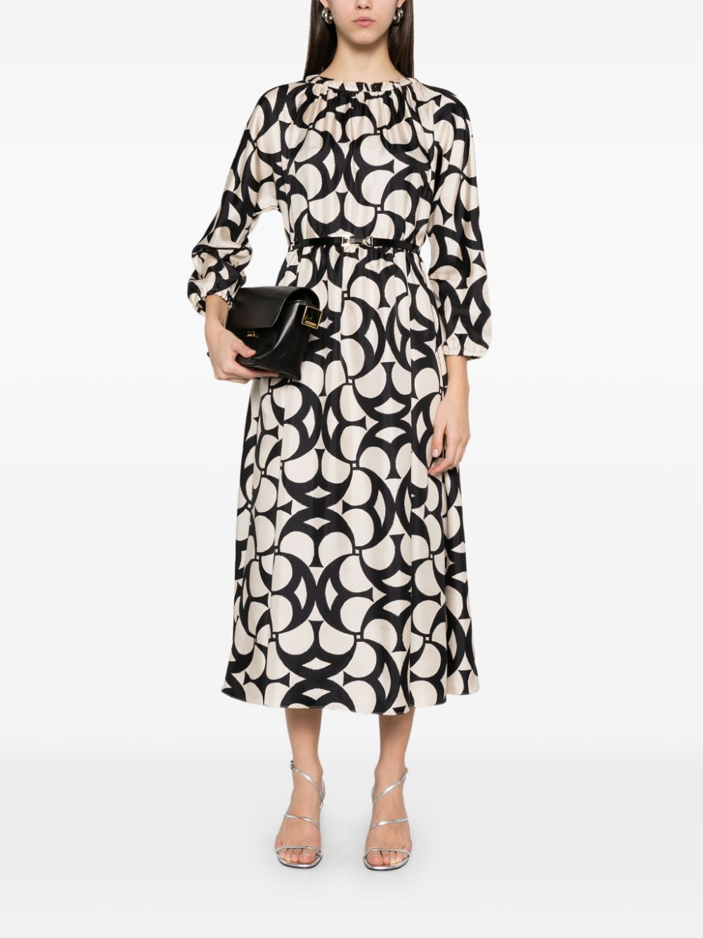 'S Max Mara Nina maxi-jurk - Zwart