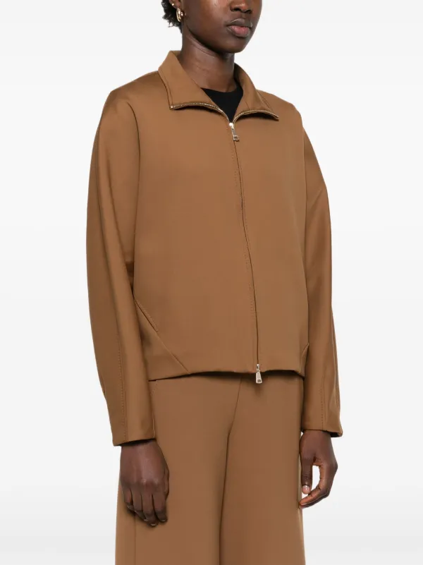 MAX MARA|JACKETS (PLAVA (22046041 004 / 22046041600 004 Max Mara Plava Jacket | Brown | FARFETCH CY