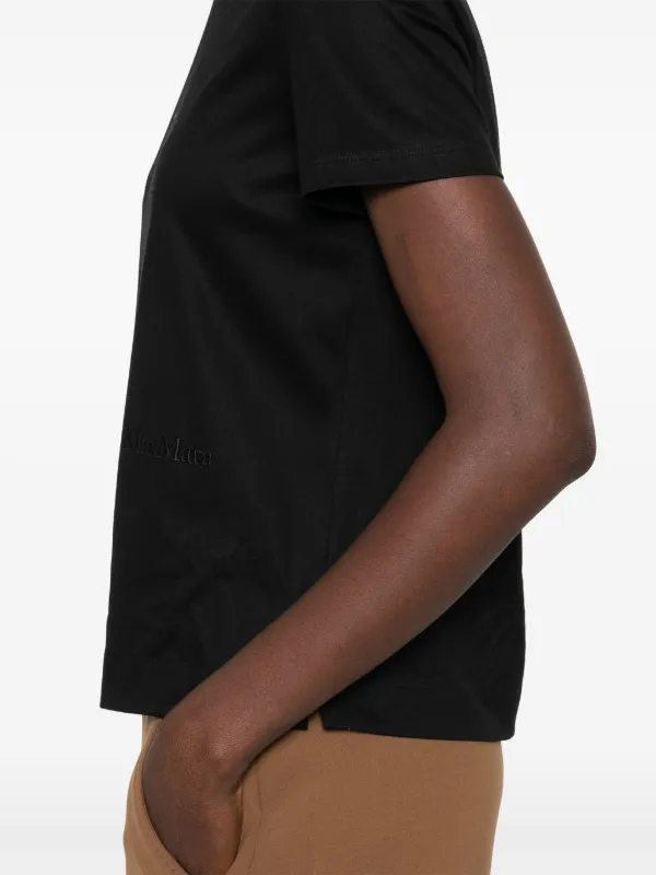 Tシャツ・カットソー MAX MARA Giovane cotton t-shirt Nero MaxMarabesque cotton T-shirt, black | 