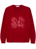 Max Mara sequin-embellished sweater - Red