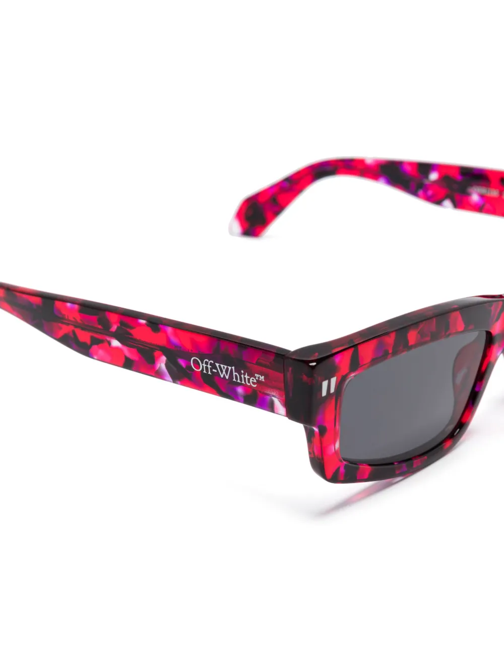 Off-White Miramar zonnebril Rood