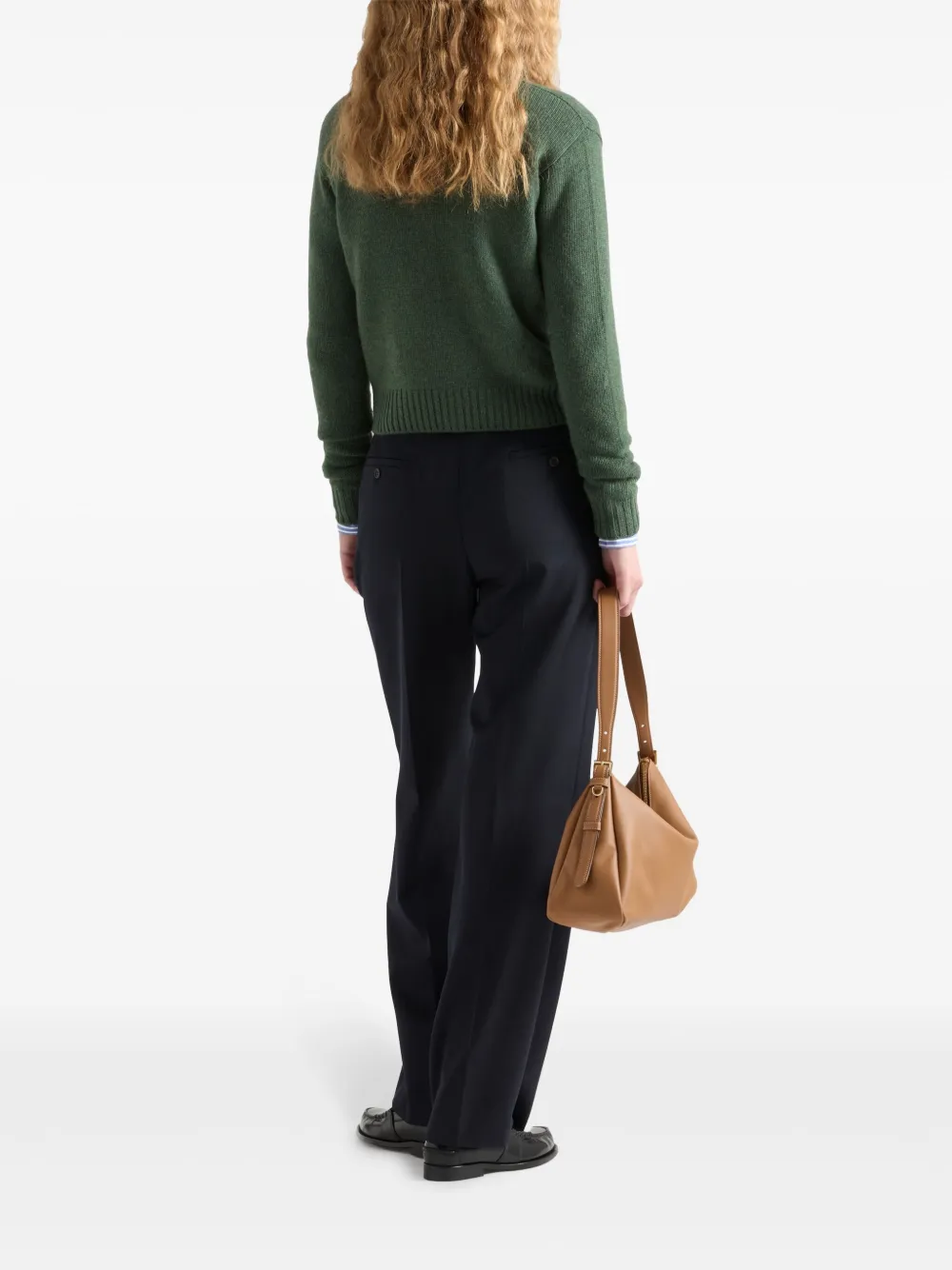 Prada Re-Cashmere vest Groen