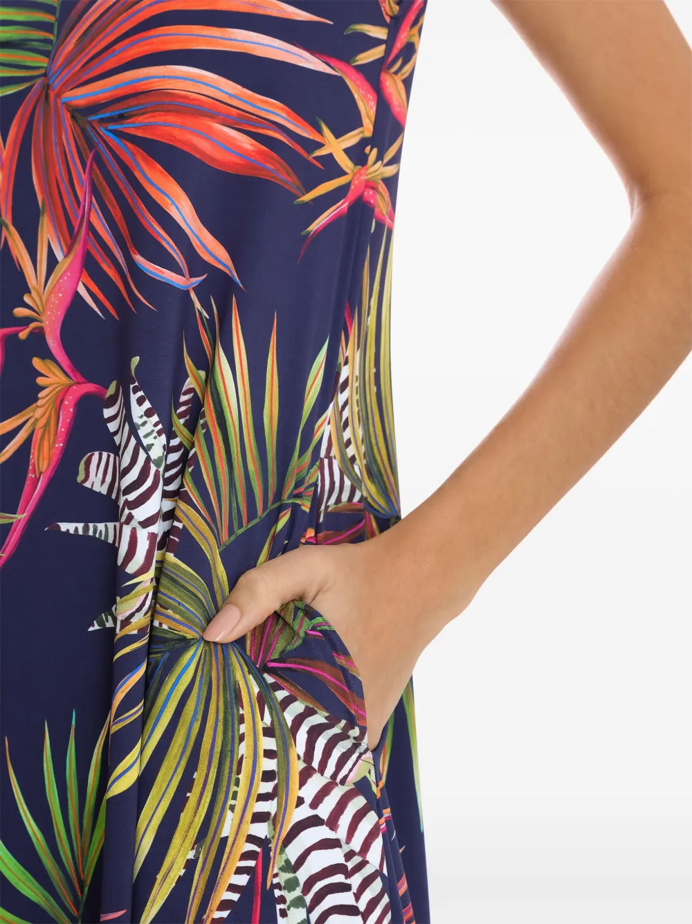 Lygia & Nanny Tiê Bio midi-jurk Blauw