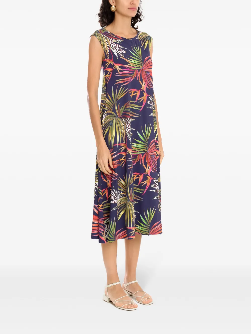 Lygia & Nanny Tiê Bio midi-jurk Blauw