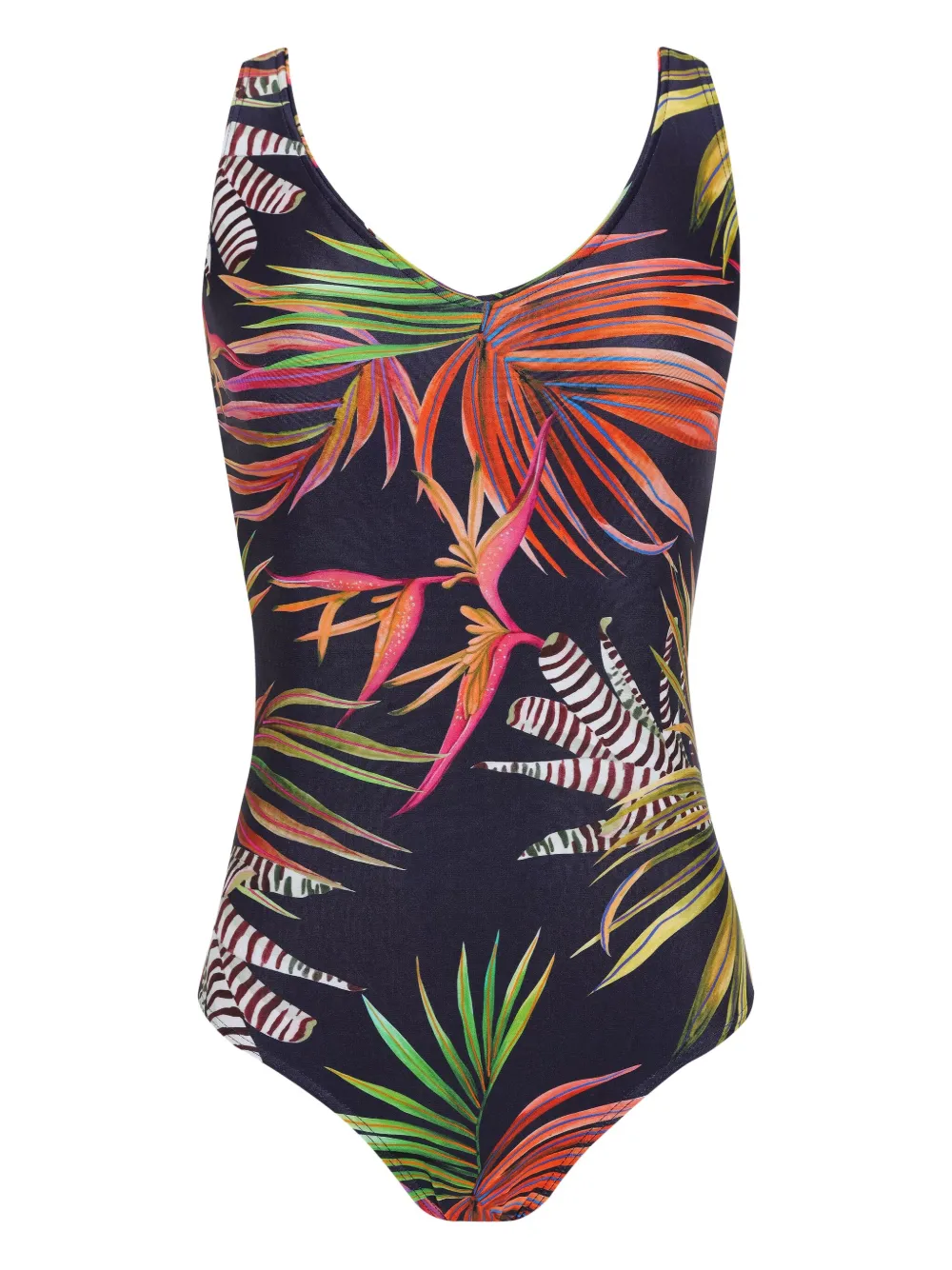 Lygia & Nanny tropical-print swimsuit Blauw