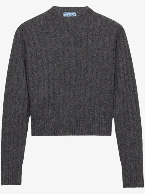Prada cropped Re-Cashmere sweater