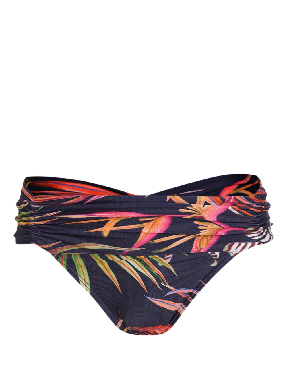 Lygia & Nanny Bikinislip met print Blauw