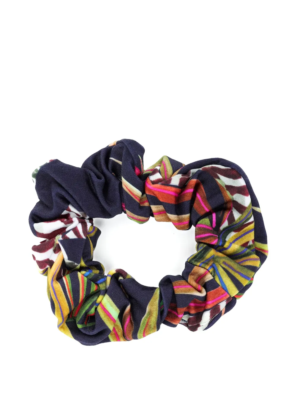 Lygia & Nanny patterned scrunchie Blauw