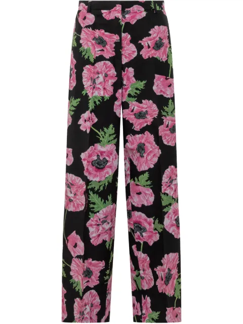 Stella McCartney بنطال بطبعة زهور