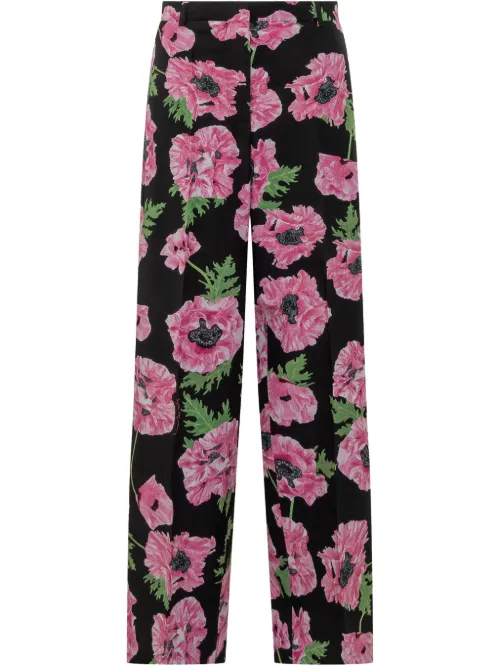 Pantalon à fleurs - Stella McCartney - Modalova