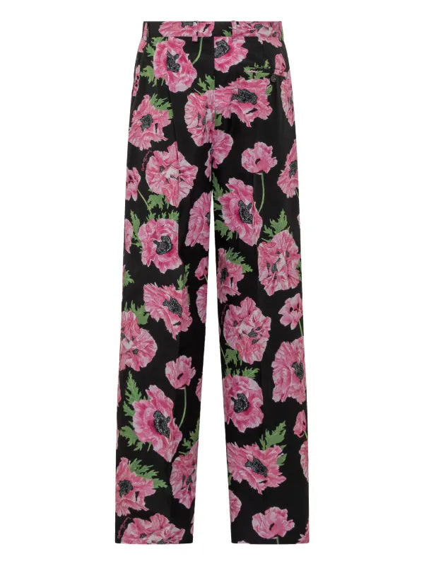 STELLA McCARTNEY　マルチフローラルプリントパンツ　花柄　42 Stella McCartney floral-print Trousers | Pink | FARFETCH