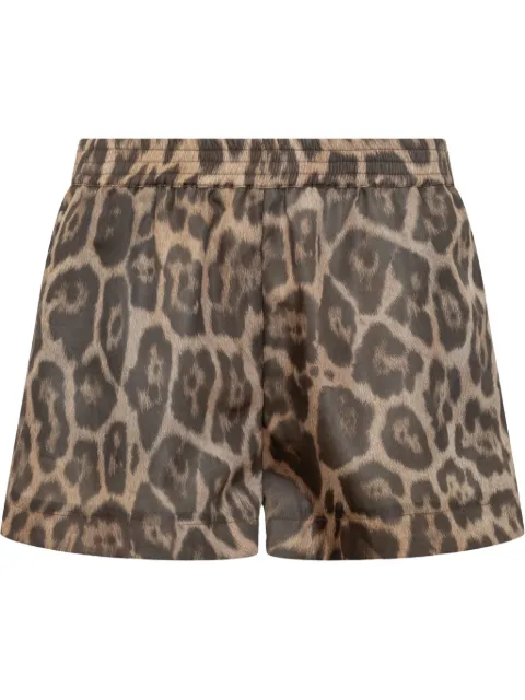 Stella McCartney bermudas con estampado de leopardo