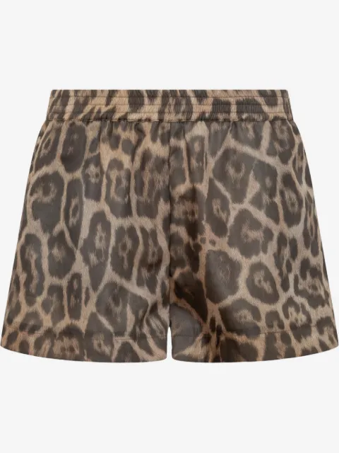 Stella McCartney bermudas con estampado de leopardo