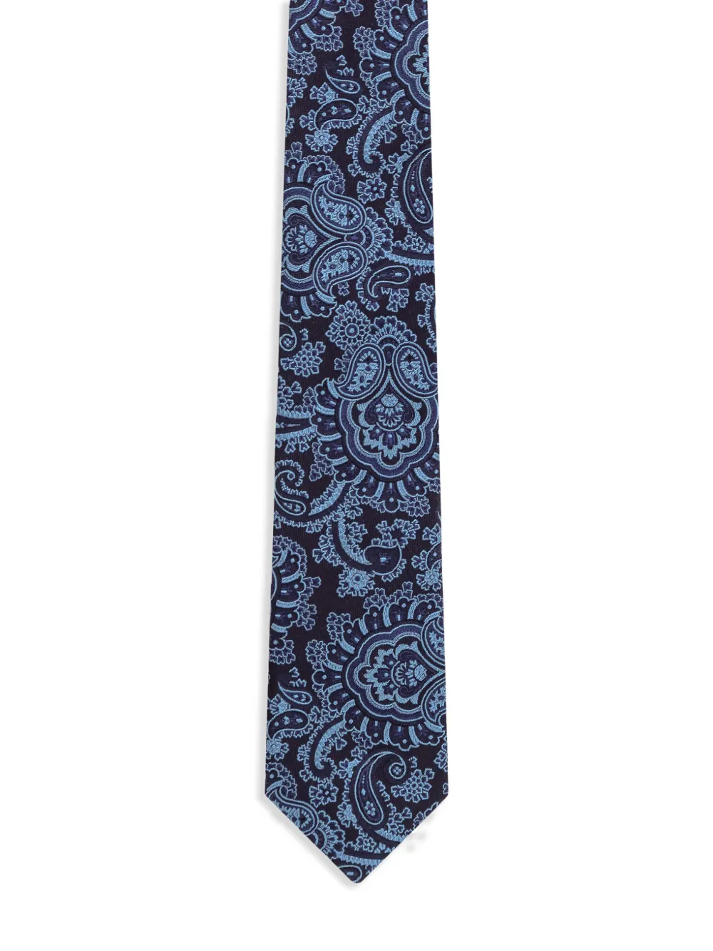 ETRO printed silk tie - Blauw