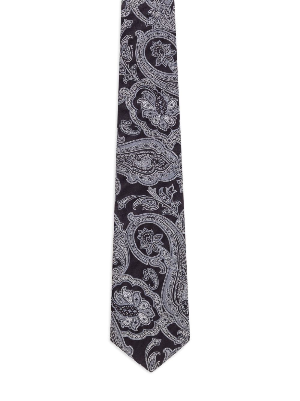 ETRO printed silk tie - Zwart