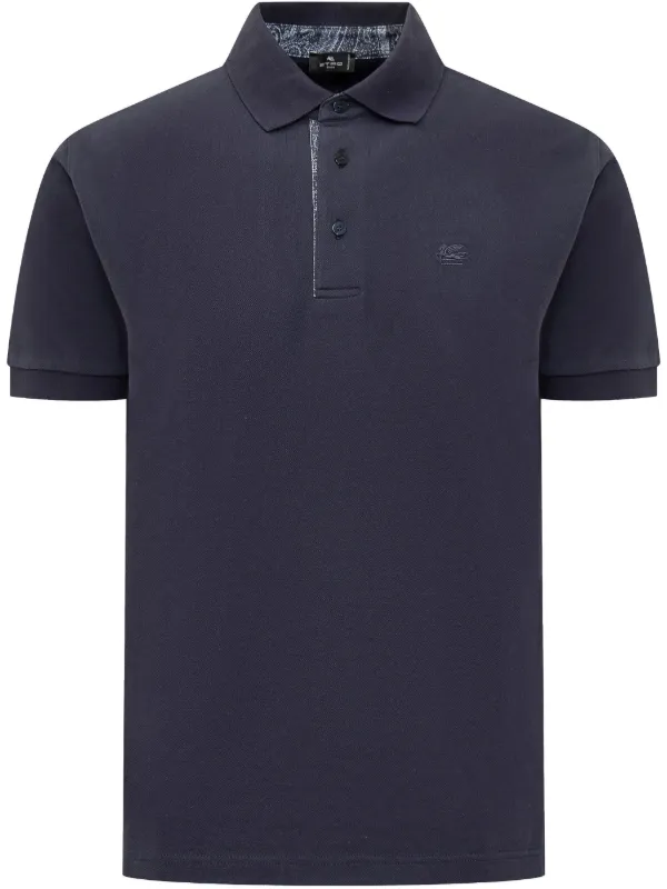 Tシャツ・カットソー ETRO FW25 POLO ROMA (MRMD0004 AK930 X0830) ETRO Polo Roma | Blu | FARFETCH IT